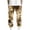 Khaki, variant on Camo Pants for Men Print Elastic Waist Drawstring Straight Leg Cargo Trousers Ideal for Streetwear, Size S-3XL
