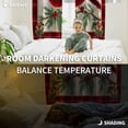 thumbnail image 5 of Christmas Cardinal Blackout Curtains for Bedroom/Living Room, Thermal Insulated Kitchen Curtains, Winter Red Bird Vintage Xmas Berry Leaf Grommet Darkening Window Treatment Drapes 42"x84"x2, 5 of 8