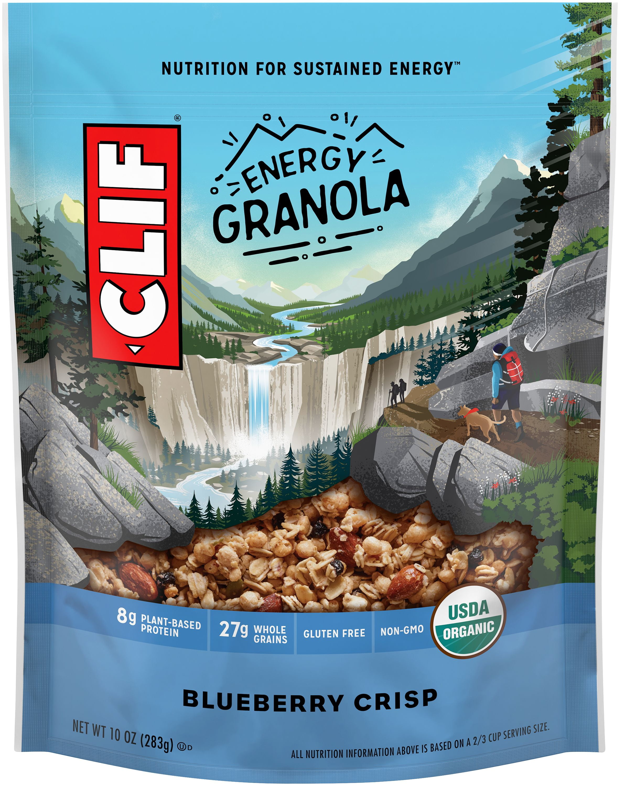 CLIF BAR Organic Gluten Free Granola, Blueberry Crisp, 10 Ounce Bag