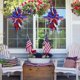 thumbnail image 4 of Independence Day Wreath Home Red White And Blue Wheats Ears Upside Downs Decorative Door Hanging Wreaths, 4 of 6