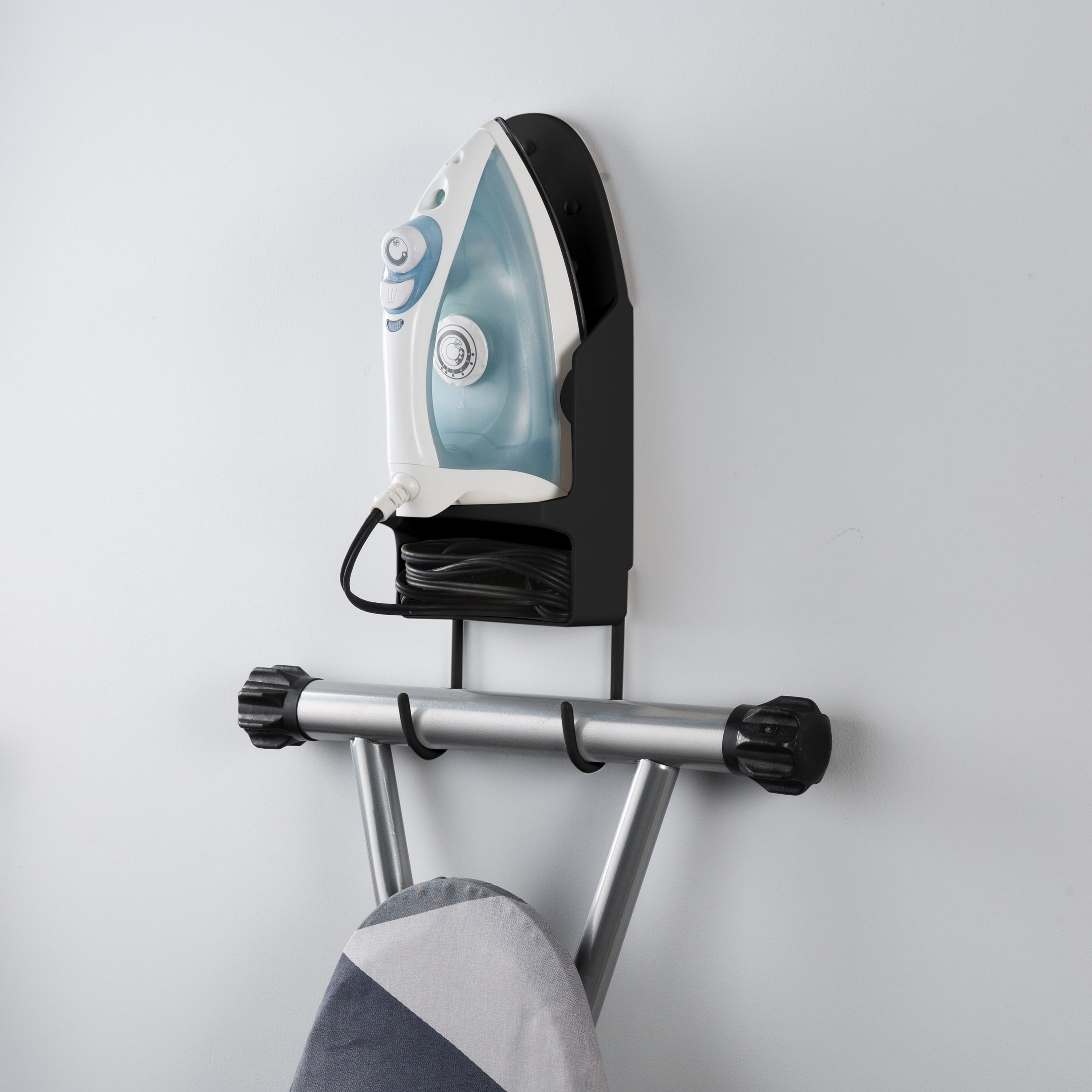 Laundry 360 Wall Mount Ironing Organizer in Black