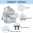 thumbnail image 4 of Princess Carriage Castle Pattern Backpack for School,Cute School Bag,Schoolbag with Adjustable Shoulder Straps & Padded Back,15.25"x11.5"x5.25", 4 of 5