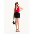 thumbnail image 2 of Mid Rise Zippered Mini Skirt, 2 of 5