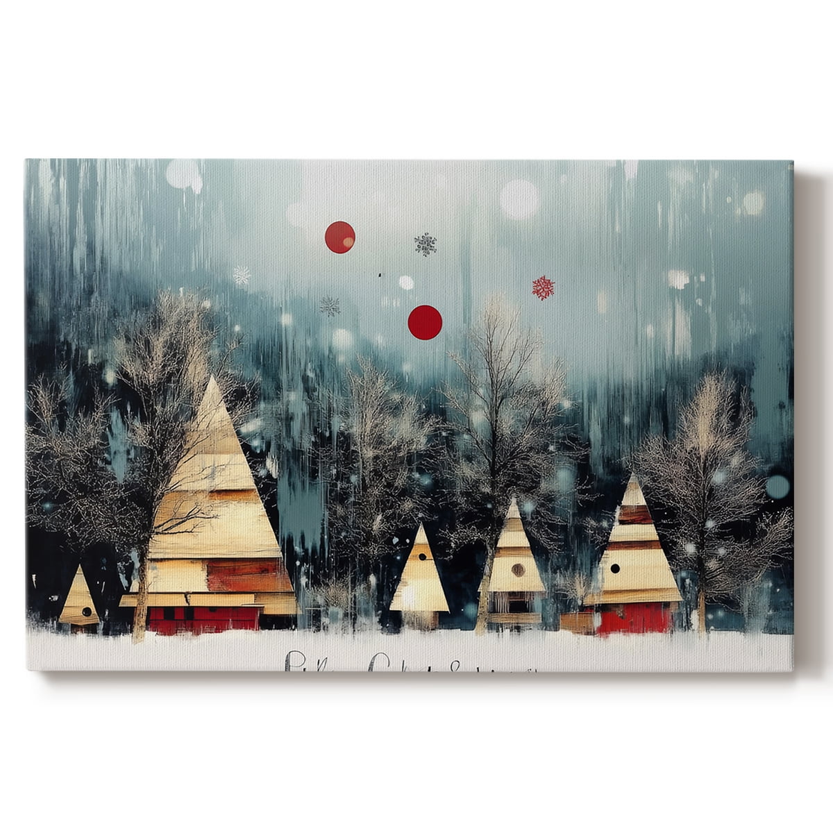 Christmas Holiday Art III- Gallery Wrapped Canvas-XI