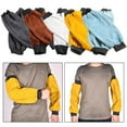 thumbnail image 5 of 1 Pair Leather Welding Sleeves Heat for Flame Resistant Protection Gardening Sleeve Grey, 5 of 5