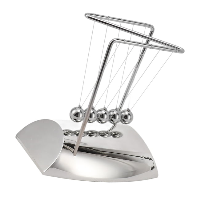 Juguete De Bolas De Columpio De Equilibrio, Juguete Decorativo De Bola De Péndulo De Acero Y Plástico En Forma De Z Para La Escuela Para La Oficina