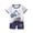 Multicolor-2, variant on Toddler Boys Outfit Sets, Summer Graphic 2 Piece T-shirts and Shorts Set White Size 3 T