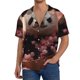 thumbnail image 1 of Balery Cute Cloud Panda Camisa Casual de Manga Corta con Botones para Hombre, Texturizada, Estilo Cubano, para Playa, Verano-Small, 1 of 5