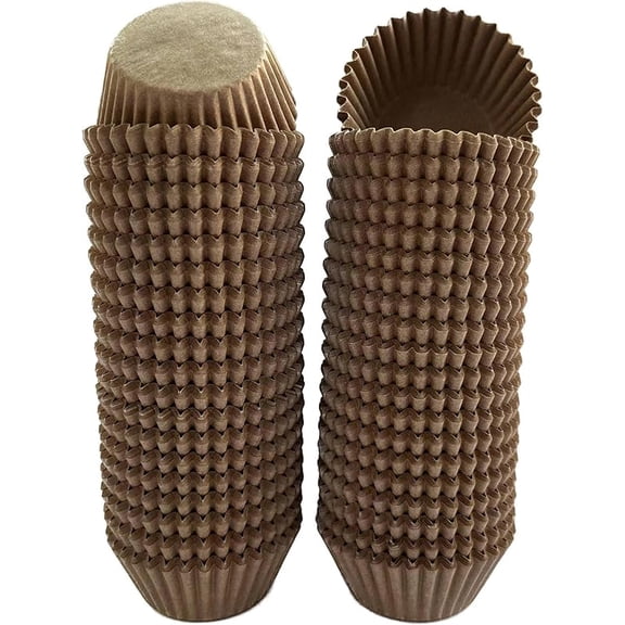 CZQ 1000-Count Natural Mini Cupcake Liners Small Muffin Liners No Smell Premium Greaseproof Paper Cupcake Wrappers Baking Cups (1.25 Inch Bottom Dia.)