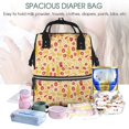 thumbnail image 4 of Yiaed Halloween Elements Print Multi-Function Travel Backpack Nappy Bags, Nursing Bag, Fashion Mummy, Roomy Waterproof for Baby Care, Stylish and Durable, 4 of 5