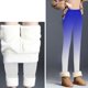 thumbnail image 4 of Gibobby Pantalones deportivos térmicos para mujer Navidad invierno moda mujer mantener caliente Casual pantalones largos Slim Fit engrosamiento elástico(Azul,XG), 4 of 5