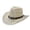 Yellow, variant on Sun Hats for Women And Men Solid Color Summer Western Cowboy Hat Hollowed Out Beach Straw Hat