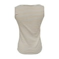 thumbnail image 7 of Ltctricy Tank Tops for Women 2025 Summer Scoop Neck Button Front Striped Knit Sleeveless Shirts Soft Casual Tunic Blouses, 7 of 7