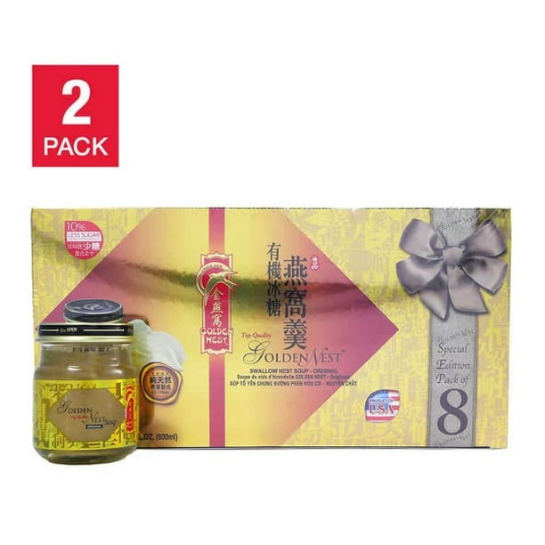 Golden Nest Premium Bird Nest Soup, Original, 75ml Bottles, 8 ct, 2