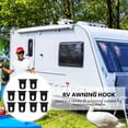 thumbnail image 4 of 10pcs Plastic Awning Hook Ring String Hooks for RV Caravan Motor Home Camper, 4 of 6