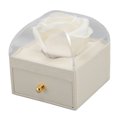 thumbnail image 7 of Suodoka Romantic Rose Ring Box Luxury Velvet Flower Case Cover for Marriage Proposal Wedding Ceremony and Fine Ornaments, 3.1 Inches / 8.0 cm, White, 7 of 7