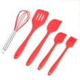 thumbnail image 3 of Heaveant Cooking Tool Utensil Set, 5pcs Silicone Non-Stick Spatulas Shovel Eggbeater Brush Cooking Tool Utensil Set, 3 of 8