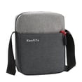 thumbnail image 2 of Bolso de mensajero Bolso de hombro impermeable de nailon Bolso bandolera al aire libre con cremallera ajustable, Gris Eigraketly AP000919-03, 2 of 7