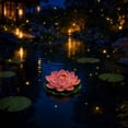 thumbnail image 5 of 1 Piece Floating Foam Lotus Flower with Leaf, Artificial EVA Water Lily for Pond Pool, Realistic Fake Lotus for Spring Garden Decor Dance Prop Home Vase Decoration, 5 of 7