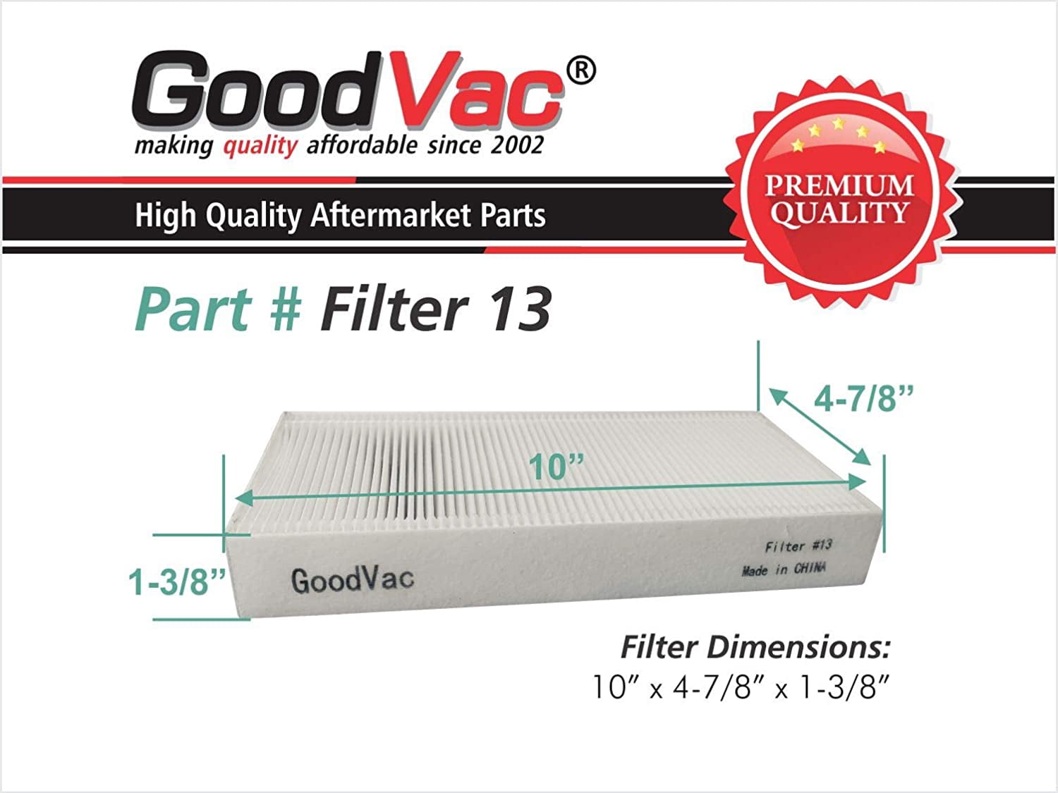 GoodVac 4-Pack Replacement HEPA Filters to fit Honeywell HEPA Clean Air Purifiers HHT270W / HHT290WHD