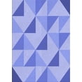 thumbnail image 1 of Ahgly Company Tapis d'Intérieur Lavable en Machine Rectangle Transitionnel Jeans Bleu, 7 Pieds x 9 Pieds, 1 of 7