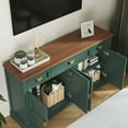 thumbnail image 6 of HLR 59"W Modern Large Sideboard Buffet Cabinet with Storage, 3 Drawers and 4 Doors for Kitchen, Green, 6 of 11