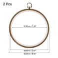 thumbnail image 2 of Unique Bargains 8' Rubber Round Embroidery Hoop Frame Cross-Stitch Ring, 2 Pack, 2 of 5
