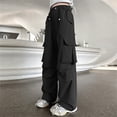 thumbnail image 2 of XXWXYD Clearence Girls Oversized Denim Overalls Vintage Wash Wide Leg Jumpsuits Big Kids 12-16 Years Urban Streetwear with Tool Pockets Skatepark Essentials, 2 of 9