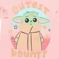 thumbnail image 5 of Star Wars Baby Yoda Little Girls T-Shirt and Leggings Outfit Set Pink / Green 6-6X, 5 of 5