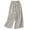 Beige, variant on fartey Womens Cotton Linen Wide Leg Pants with Pockets Striped Print Comfy Pants Casual Trendy Elastic Waisted Loose Pants Lightweight Soft Summer Vacation Trousers