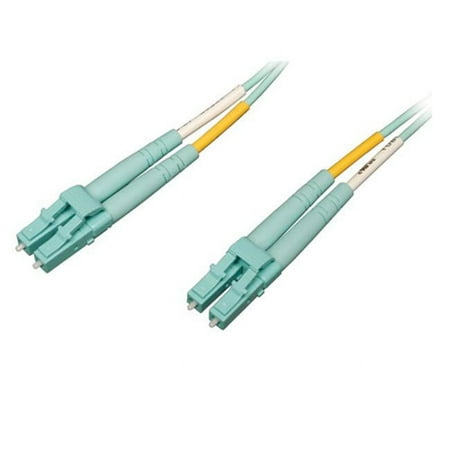 UPC: 0037332178534 | Tripp Lite N820 50 LC Male/Male Duplex 50/125 OM4 Multimode Fiber Optic Patch Cable Aqua