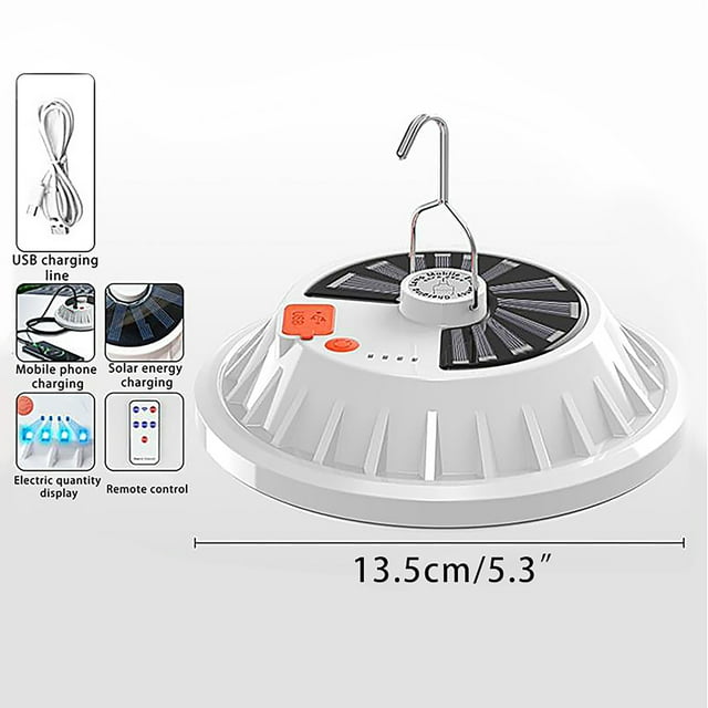 EGNMCR Camping Light Outdoor Camping Rechargeable LED Household Power Outage Emergency Light a Lifebuoy