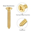 thumbnail image 4 of Uxcell M5x30mm Brass Wood Screws, Phillips Flat Head Self Tapping Connector 32 Pack, 4 of 5