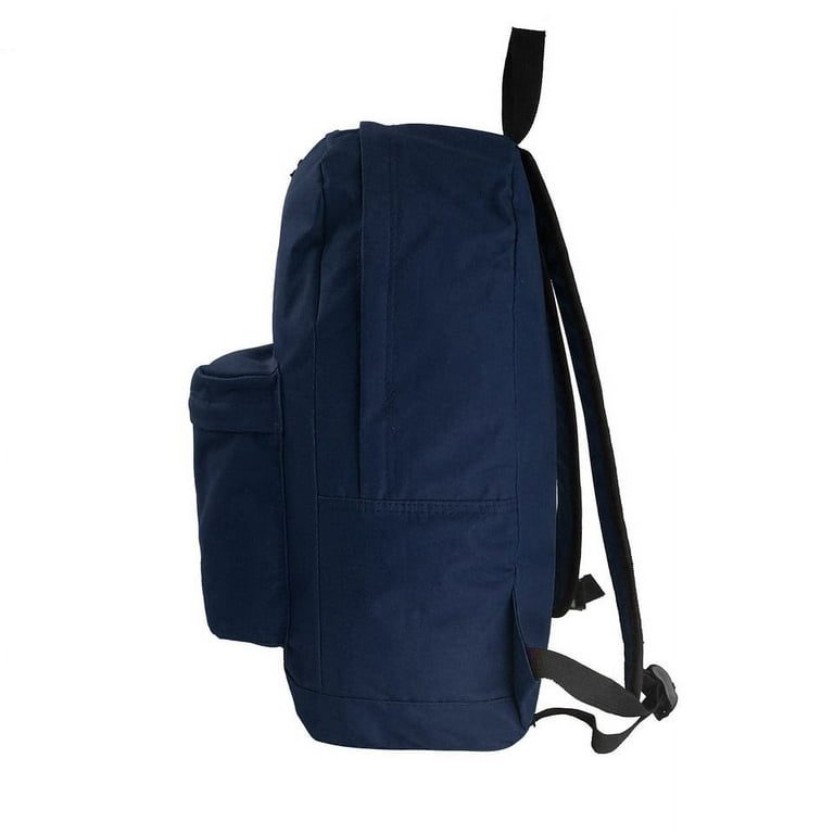 18-inch Carabiner Clip Backpack w Laptop Sleeve - Navy