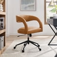 thumbnail image 1 of Modway Vegan Leather Office Chair, Tan, 1 of 10