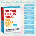 thumbnail image 2 of Chatterchance School: Juegos de cartas de conversación - Juego educativo divertido de aprendizaje para niños, adolescentes, aula de profesores para escuela primaria y secundaria - 80 tarjetas que invi, 2 of 5