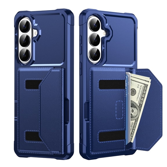 TECH CIRCLE for Samsung Galaxy A37 5G Wallet Case, Shockproof Leather TPU Case Magnetic Wallet Card Holder Cash Pocket Back Cover for Samsung Galaxy A37 5G,Darkblue
