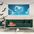 thumbnail image 2 of Pofeuu Heart Shaped Cloud Print Colorful Yard Festival Banner Sign Party Outdoor & Indoor Party Decoration Banne Festival Yard Sign-Medium, 2 of 8