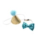 thumbnail image 1 of Methold Mascota PU cuero brillante sombrero Bowknot Set banquete boda ceremonia Animal disfraz Kit fotografía Prop accesorios de ropa Memoriales de mascotas lago azul Methold PT004536-03, 1 of 6