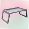 thumbnail image 4 of OUNONA Small Foldable Table Folding Design Grey 1Pack, 4 of 8