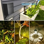 GOODSMANN Low Voltage Transformer 200 Watt with Timer, Photo Eye Sensor and Weather Shield for Outdoor Lighting 120V AC to 12V AC 9920-0200-01
