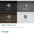 thumbnail image 2 of Elkay ELGUAD3319PDBK0 Elkay Quartz Classic 33" x 18-1/2" x 5-1/2", Undermount ADA Sink with Perfect Drain, Black, 2 of 2