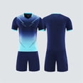 thumbnail image 5 of Fnooota Boys Athletic Outfit Sets, Running Summer Short Sleeve 2 Piece Activewear Clothing Sets Navy Size 12-13 T, 5 of 5