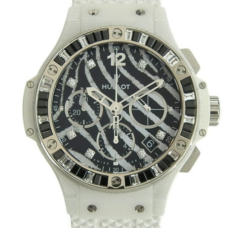 Pre-Owned Hublot HUBLOT Big Bang White Zebra Chronograph 341 HW 7517 Men's Automatic Watch (Good)