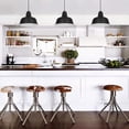 thumbnail image 5 of KIGHSIN Black Industrial Pendant Lights Vintage Farmhouse Metal Hanging Ceiling Light Fixtures for Barn Kitchen Island Dinning Room Entryway Foyer, 5 of 5