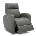 thumbnail image 2 of CHITA Power Swivel Glider Rocking Recliner Nursery Chair Living Room Chair, Leather, Haze Gray, 2 of 10
