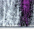 thumbnail image 5 of Masada Rugs Modern Contemporary Runner Area Rug, Purple Grey Black (2 Feet X 7 Feet), 5 of 6