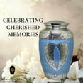 thumbnail image 2 of Ample Crimination URN Without Engraving | Large 10.5" Elegant Memorial Urn for Ashes with Meena Floral Design & Engraving Option ACU065, 2 of 10