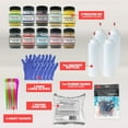 thumbnail image 3 of 10x Jacquard Procion MX Bundle Fiber Reactive Dye, Jacquard Soda Ash 1-Pound,3 Pairs of Pixiss Latex Gloves, 1-Ounce Assorted Sizes Rubber Bands, 4X 8-Ounce Squeeze Bottles, 6 Craft Spoons Scoops, 3 of 7