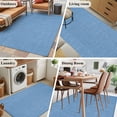 thumbnail image 6 of Rectangle Area Rug 3x5ft,Blue Vintage Linen Washable Carpet Non-Slip Runner Accent Rugs Indoor Floor Mat for Bedroom Living Room Decor,Minimalist Style, 6 of 9